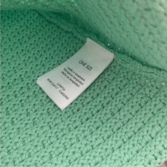 WE WORE WHAT Mint Green NWT Woven/Knitted Bucket Hat - Picture 8 of 11